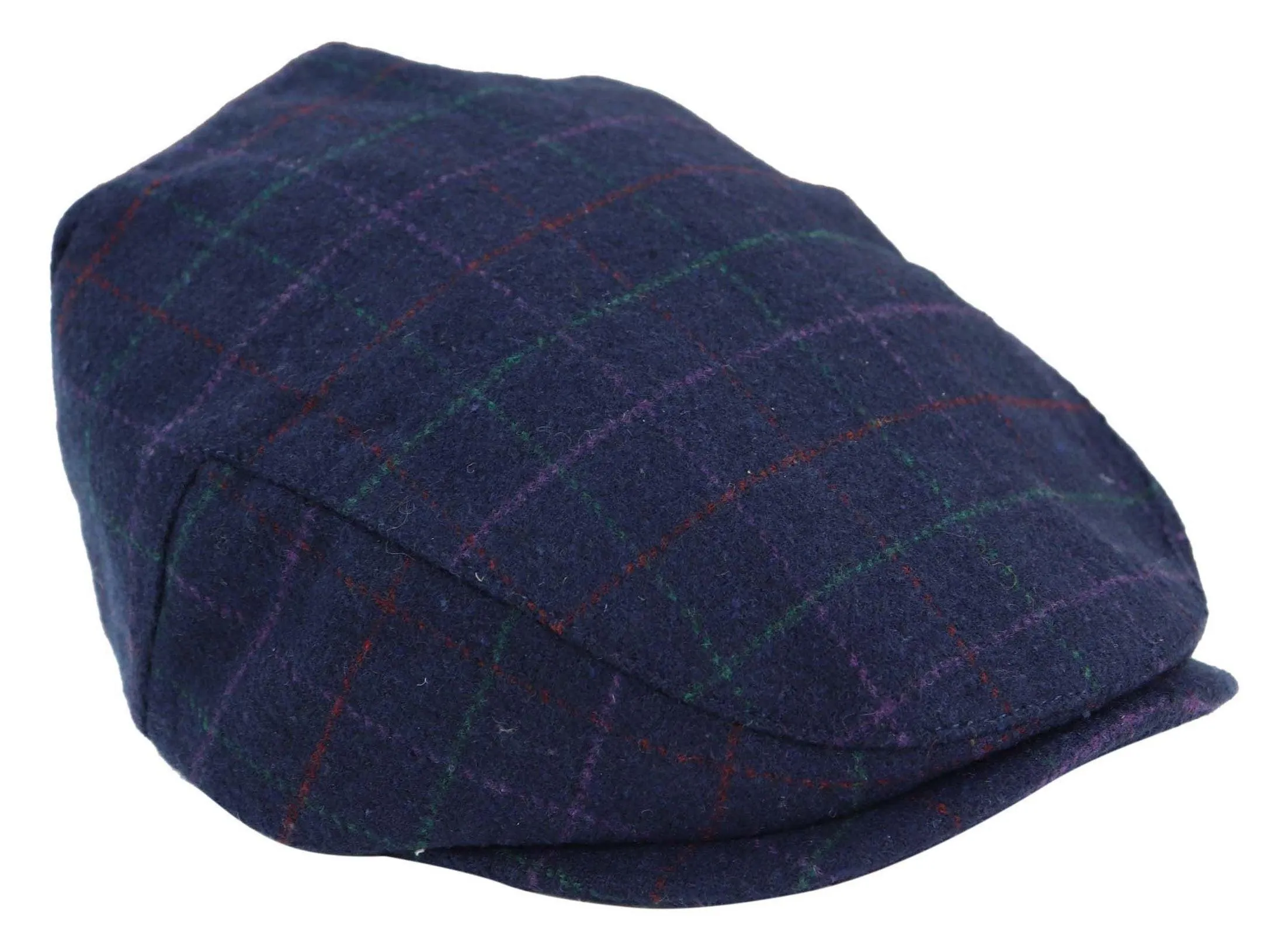 Kids Grandad Flat Cap Tweed Herringbone