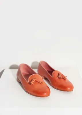 Leather Loafer in Rose -UEB