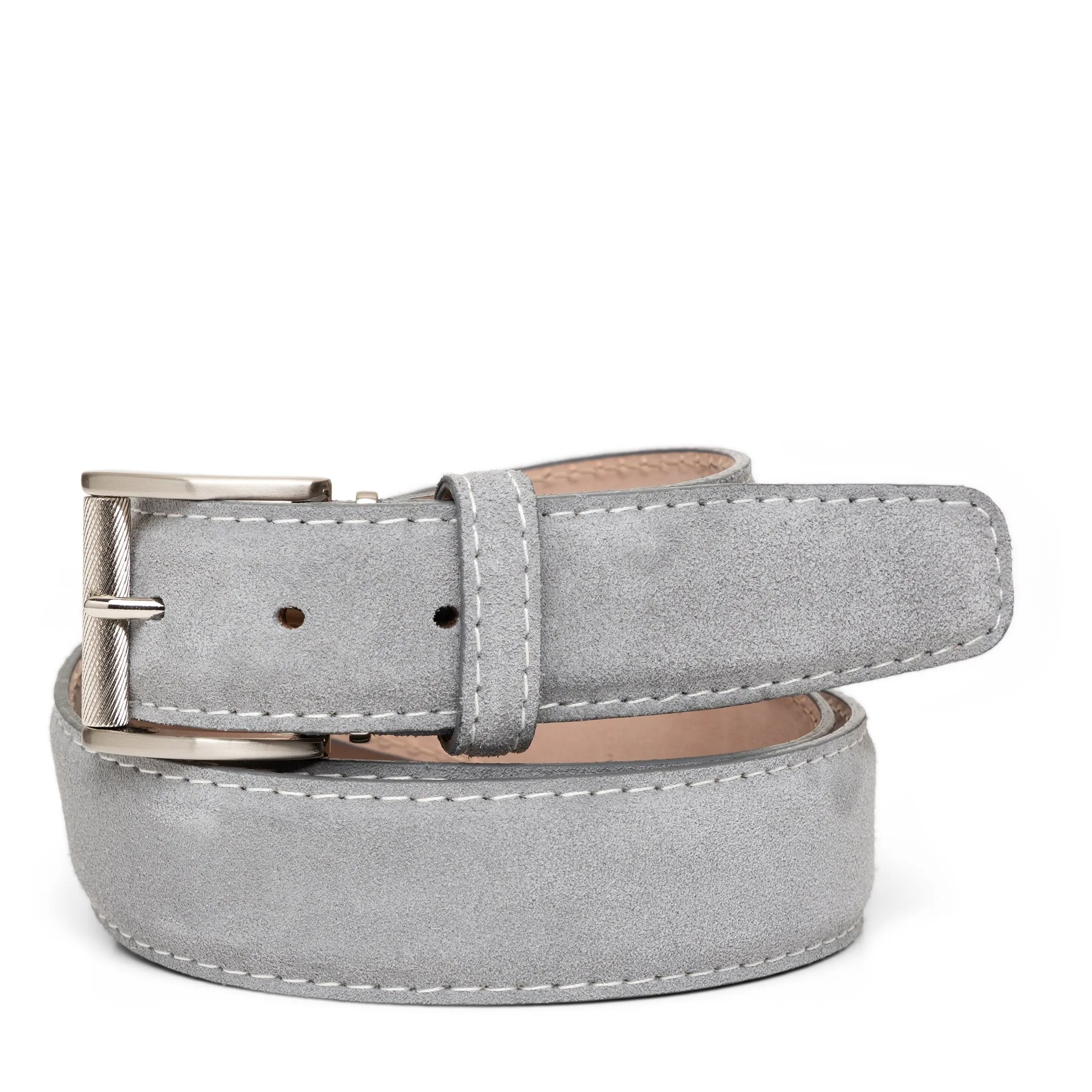 LEN Belt Italian Suede Dove Grey STK