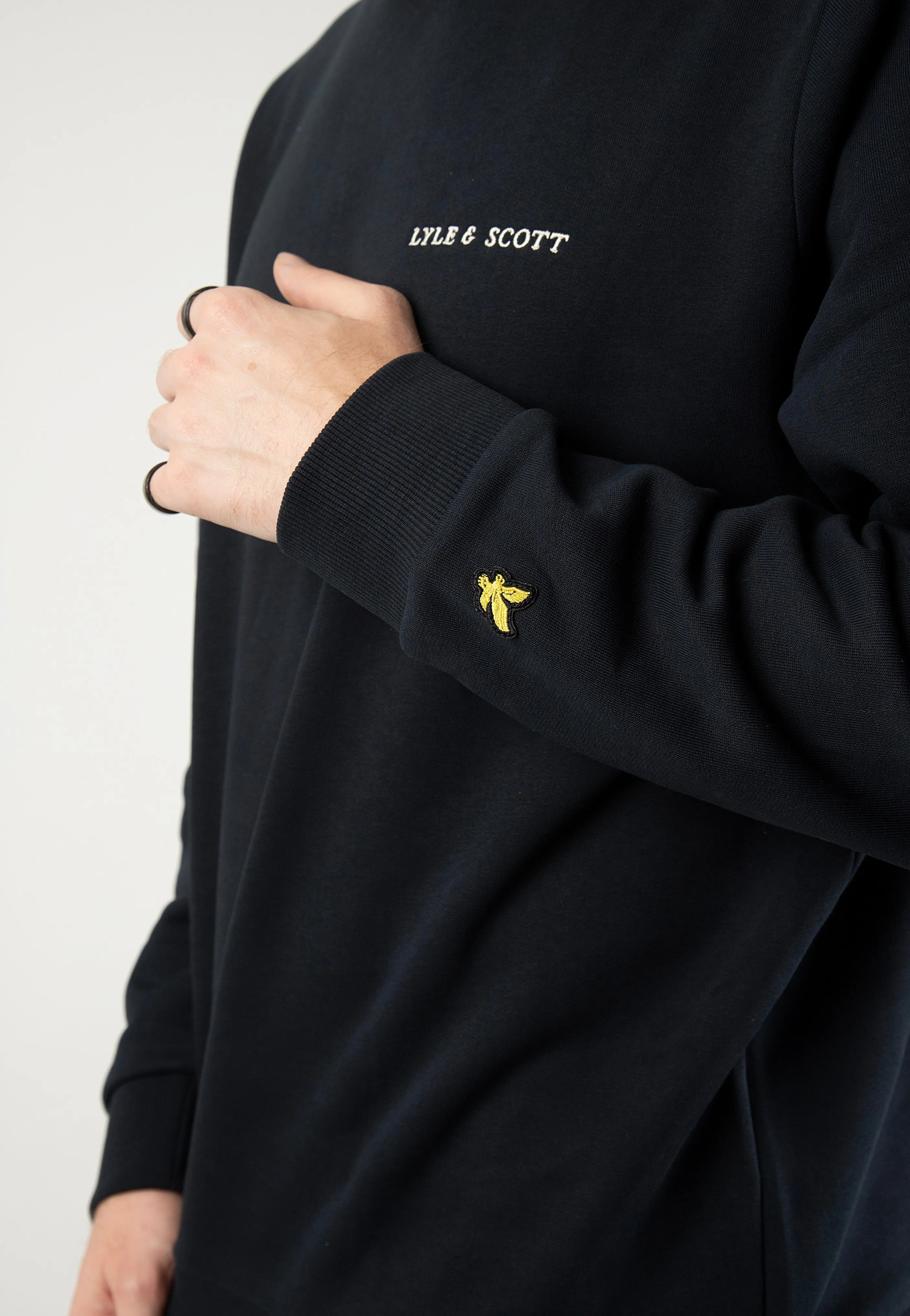 Lyle & Scott - Embroidered Crew Neck Dark Navy - Sweater