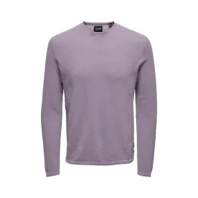 Maglioni Uomo Only & Sons - Onspanter Life 12 Struc Crew Knit Noos - Viola