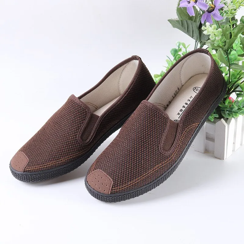 Men's Synthetic Round Toe Slip-On Closure Breathable Casual Shoes