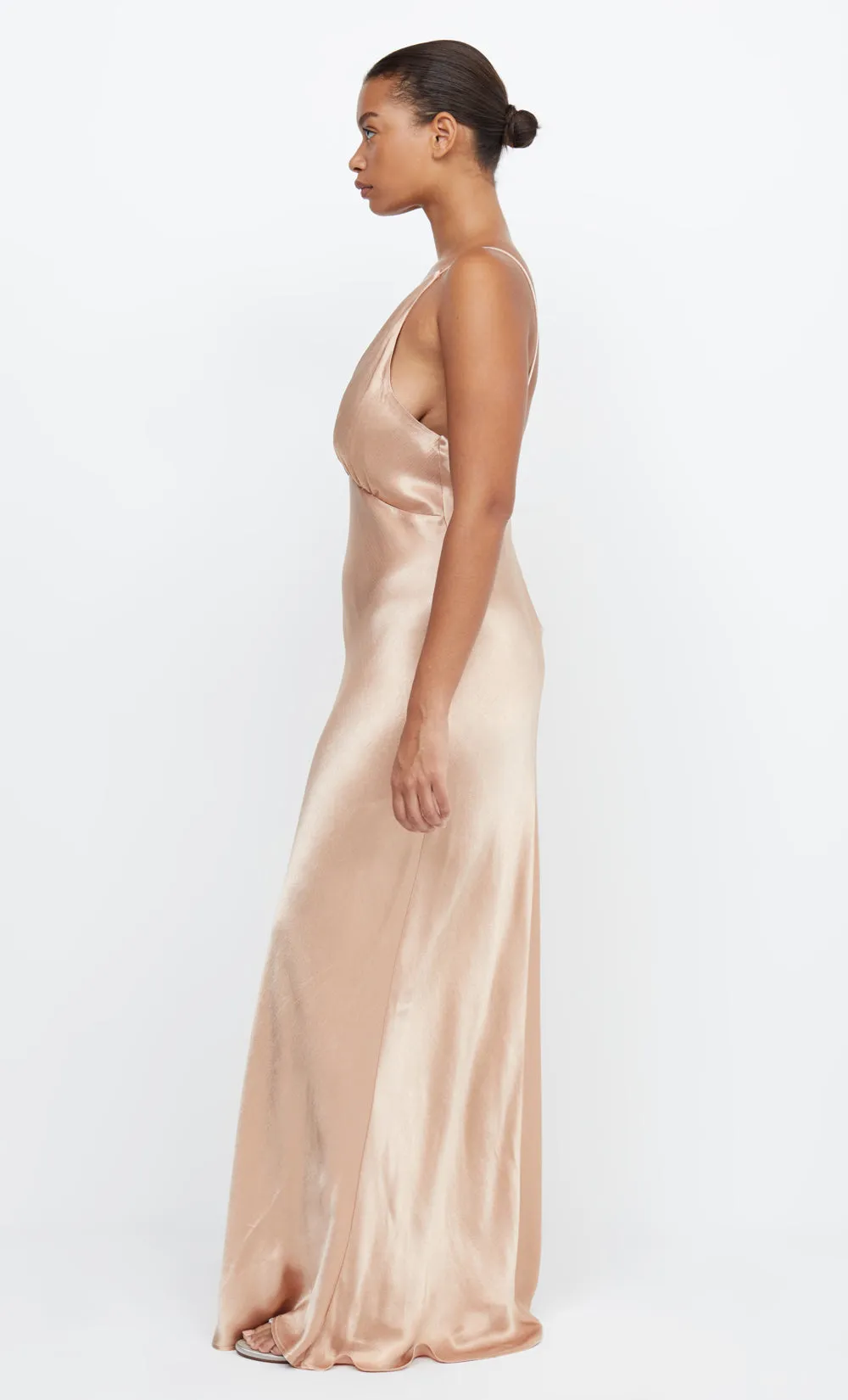 MOON DANCE V MAXI DRESS - ROSE GOLD