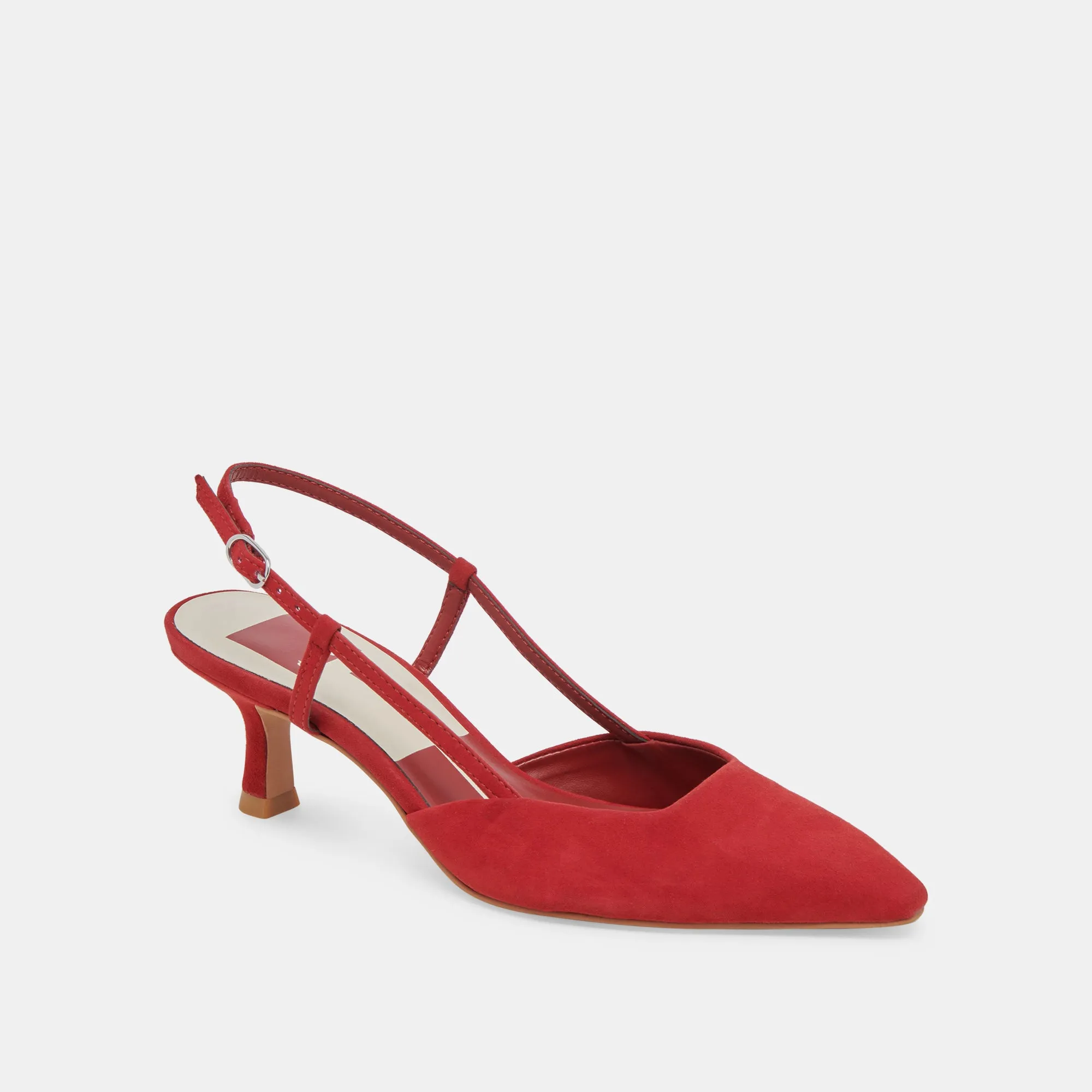 ODELA HEELS CRIMSON SUEDE