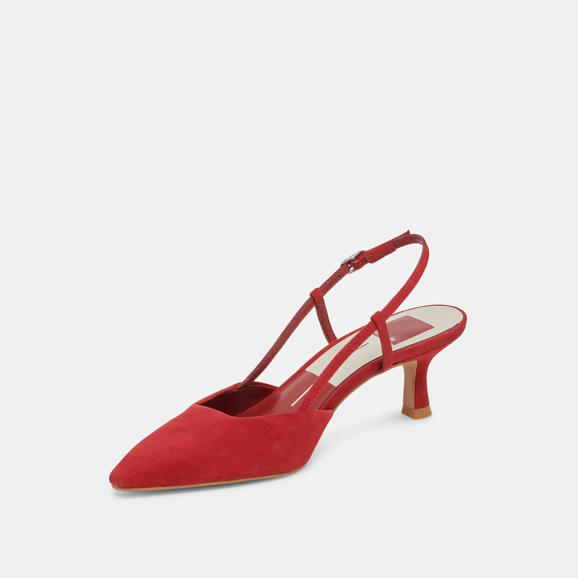 ODELA HEELS CRIMSON SUEDE