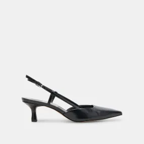 ODELA HEELS MIDNIGHT CRINKLE PATENT