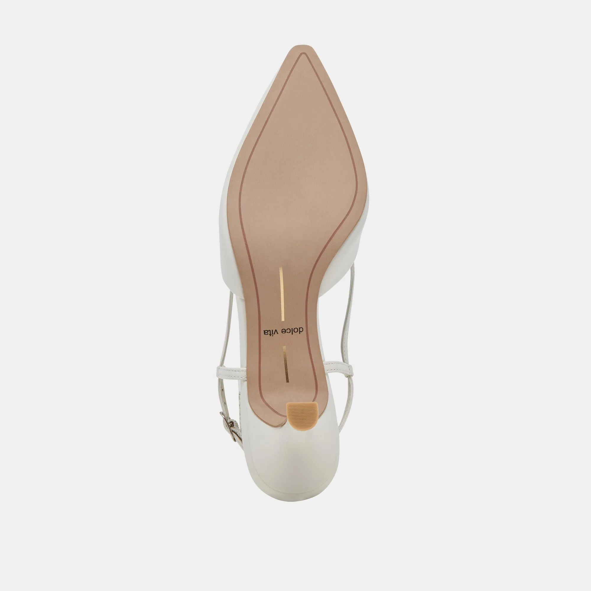 ODELA HEELS WHITE LEATHER