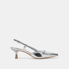 ODELA WIDE HEELS SILVER STELLA