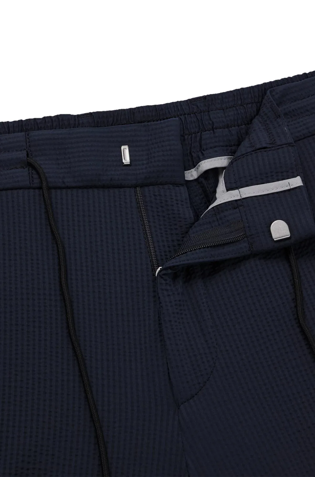 P-GeniusJ Slim-Fit Trousers in Performance-Stretch Seersucker 50514608