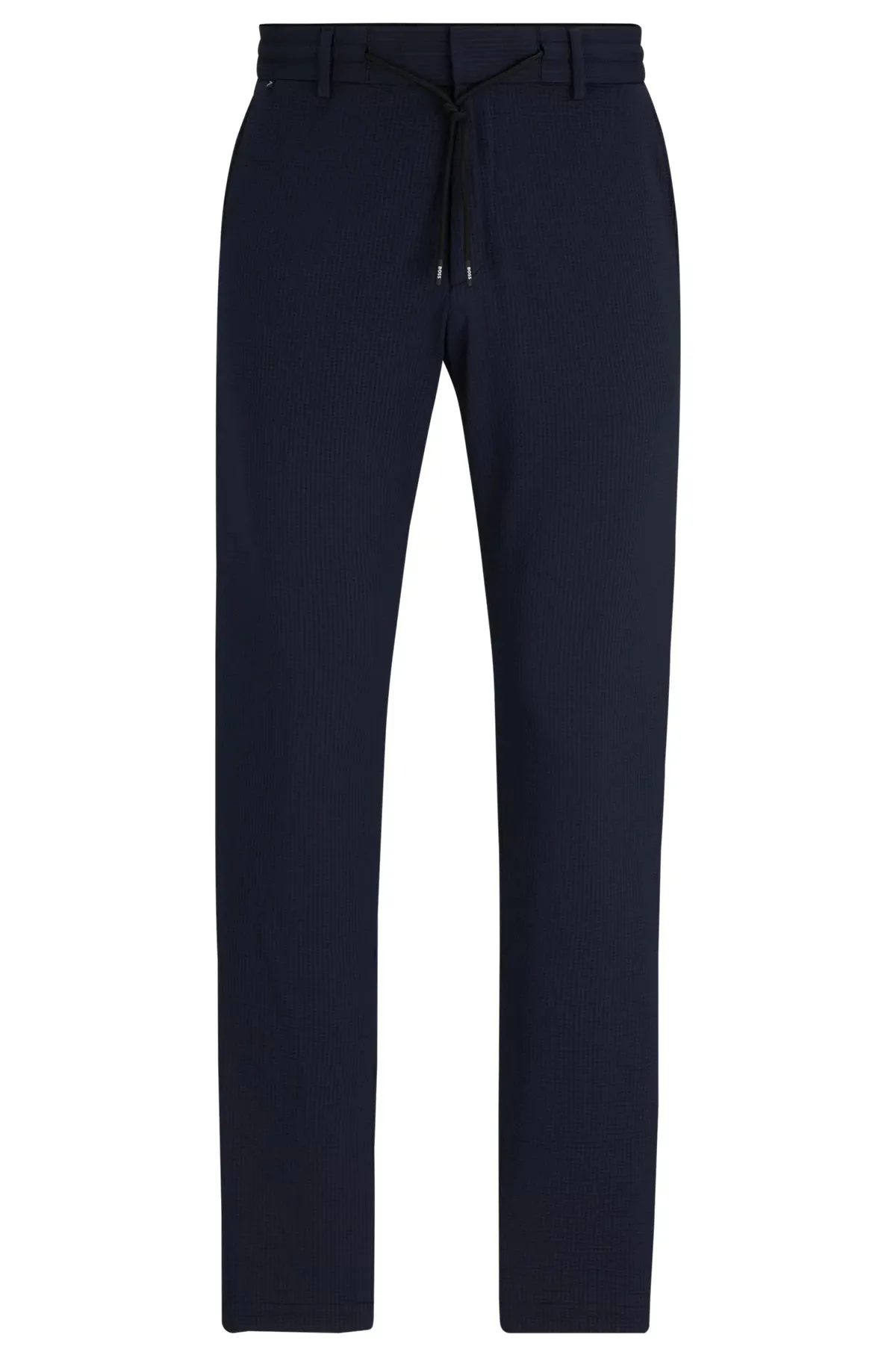 P-GeniusJ Slim-Fit Trousers in Performance-Stretch Seersucker 50514608