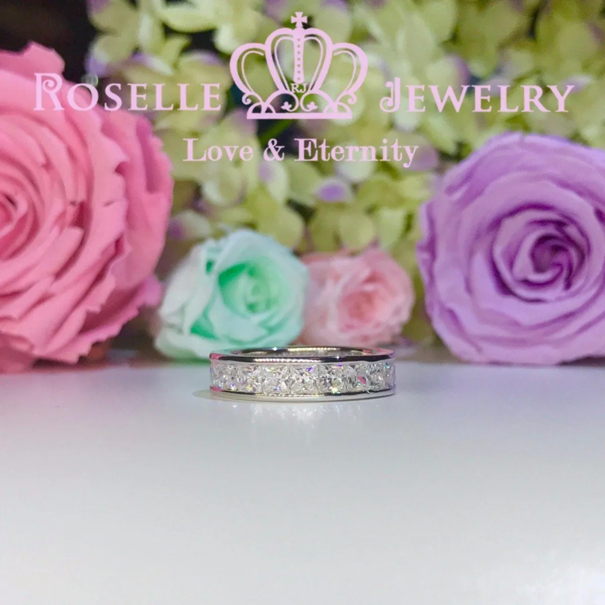 Princess Cut Eternity Fashion Ring - BA23