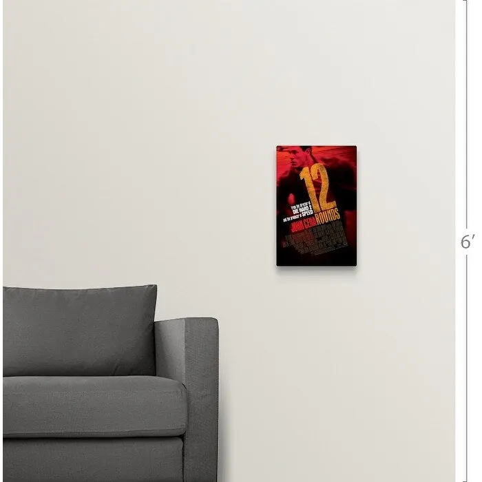 "12 Rounds - Movie Poster - UK" Canvas Wall Art