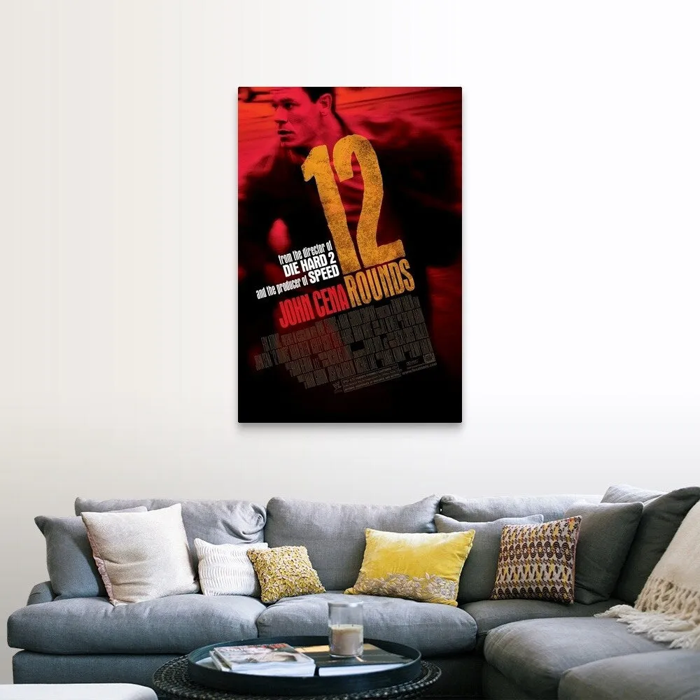 "12 Rounds - Movie Poster - UK" Canvas Wall Art