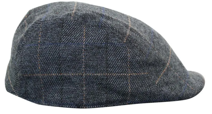 Scott - Men's Tweed Grandad Flat Caps Hats Blinders Check Classic