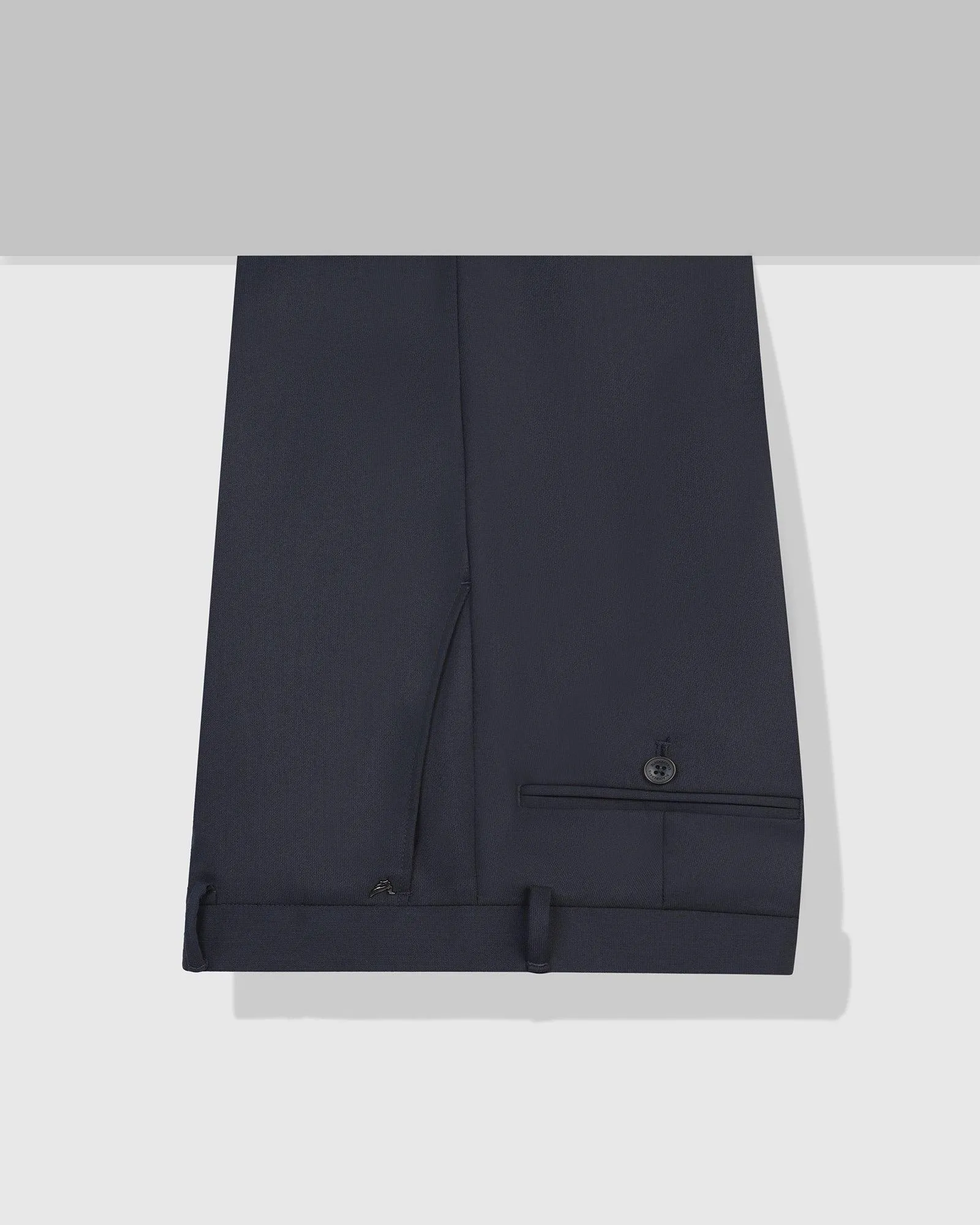 Slim Fit B-91 Formal Navy Textured Trouser - Gladiator