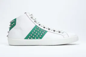 STUDBORN |  White & Green - Mid top - Men