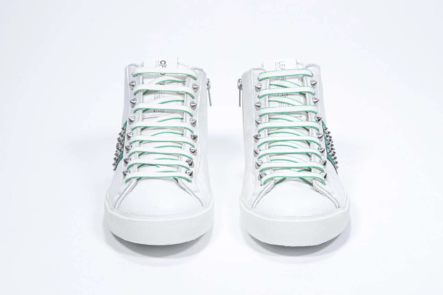 STUDBORN |  White & Green - Mid top - Men