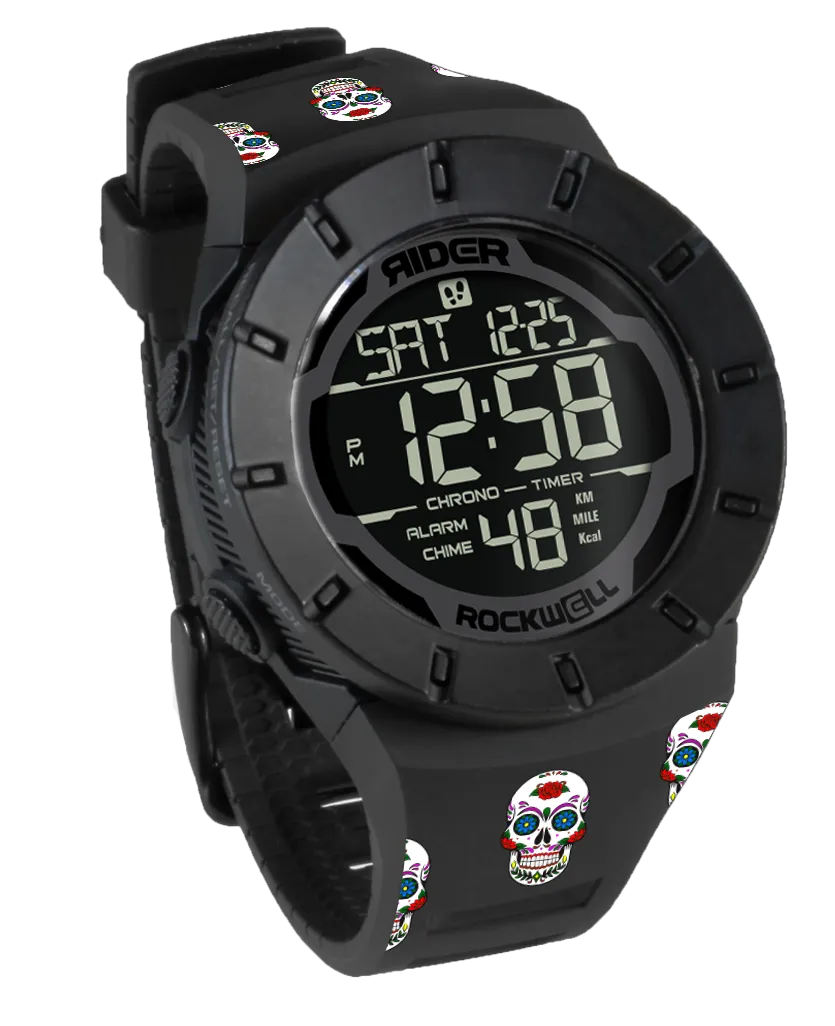 The Coliseum Fit™ - Sugar Skull FORUM EDITION (Phantom Black) Watch