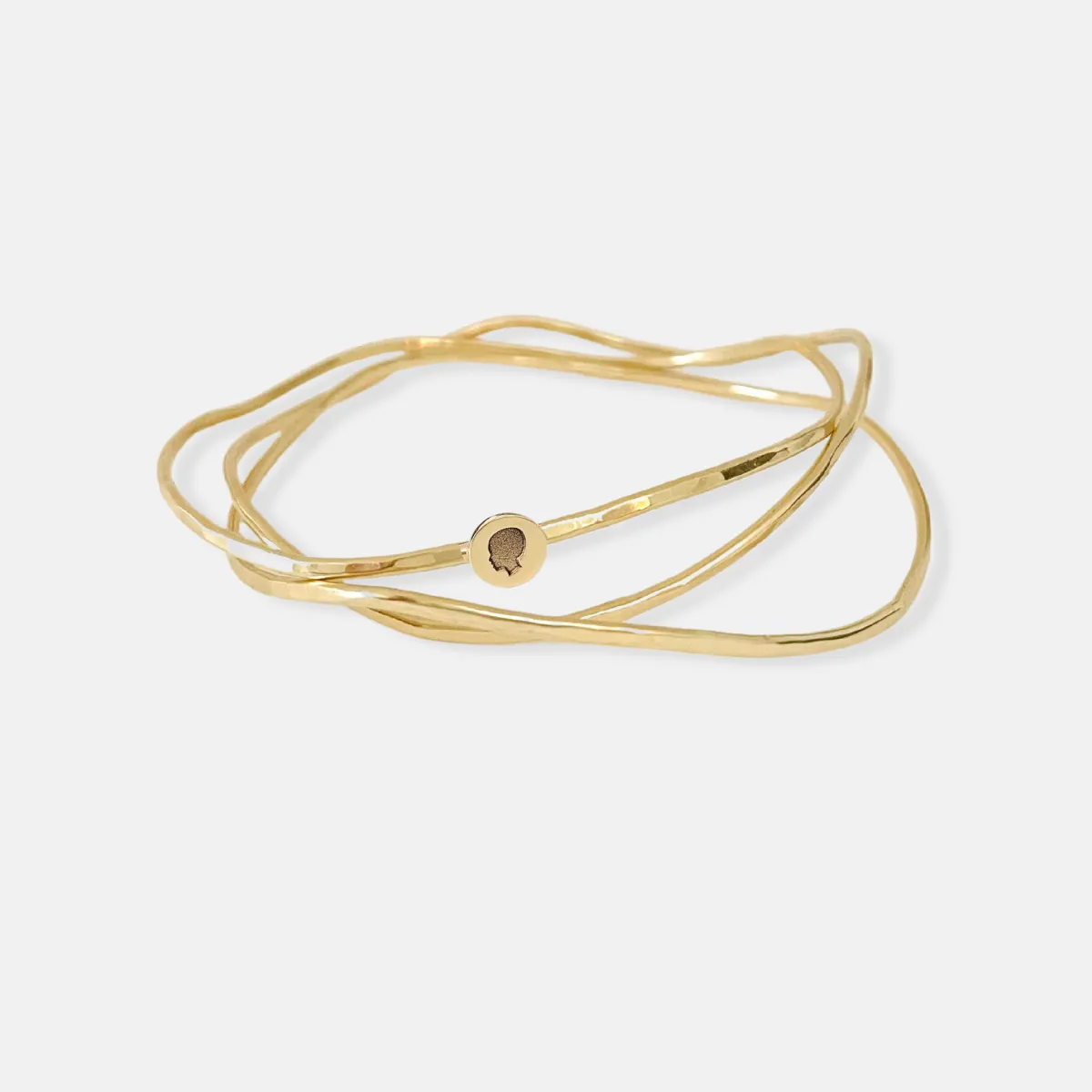 The Organic Circle Silhouette Bangle