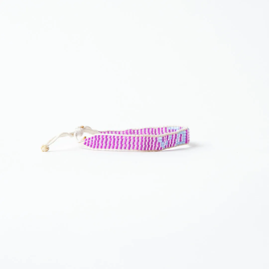 Woven VOTE Bracelet - Purple/Blue